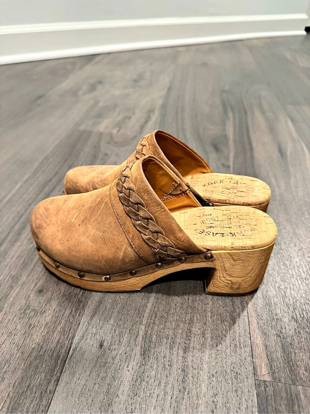 Evereve Tilly C109 Brown Clogs US 7